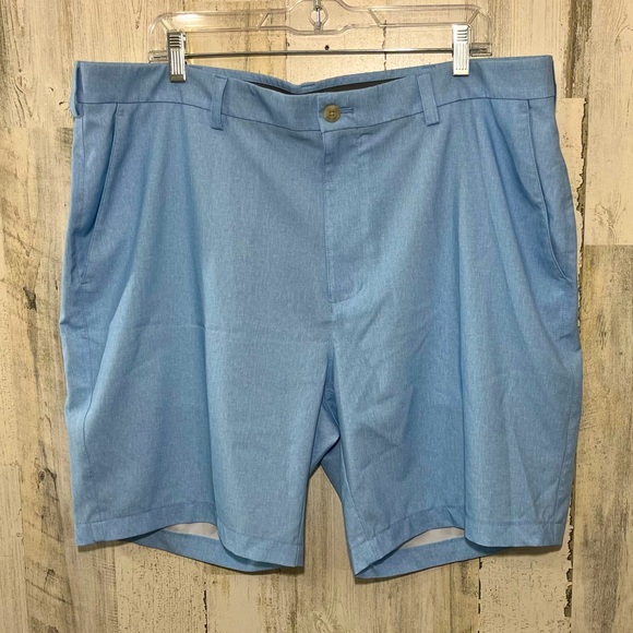 Roundtree & Yorke Performance Men's Blue lightweight Golf Shorts Size 40 - Picture 2 of 6